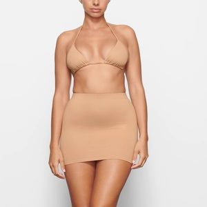 SKIMS Ochre Swim Tube Skirt